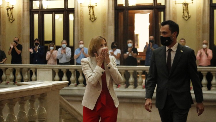 Carme Forcadell torna al Parlament dos anys i mig després. Agència Catalana de Notícies