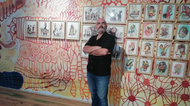 Marcel·lí Antúnez, a l’Espai Isern Dalmau de la Fundació Lluís Coromina