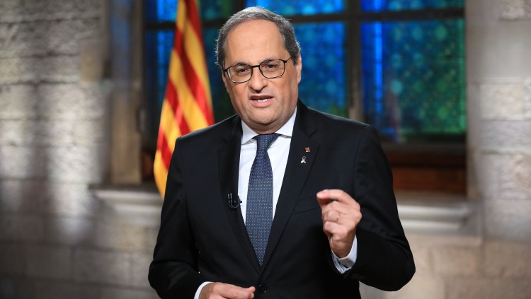 El president de la Generalitat de Catalunya, Quim Torra. Jordi Bedmar