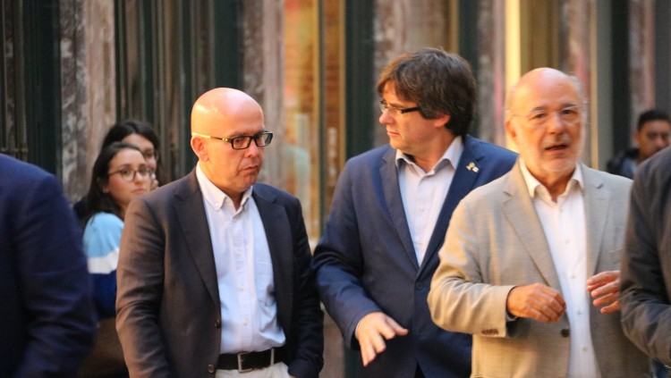 Gonzalo Boye i Carles Puigdemont. Agència Catalana de Notícies
