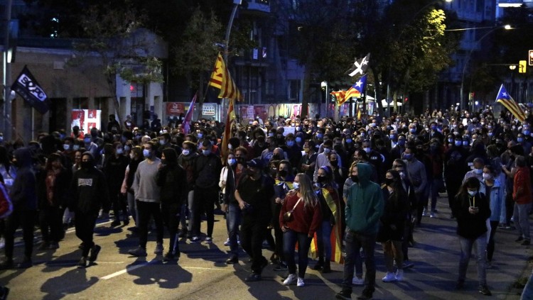 Manifestació dels CDR contra la inhabilitació del president Quim Torra. Agència Catalana de Notícies