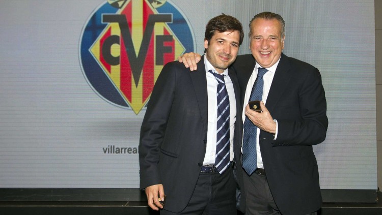 Fernando Roig i el seu fill, Fernando Roig Negueroles, conseller delegat del club groguet.