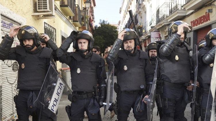 'Antidisturbios'. Movistar