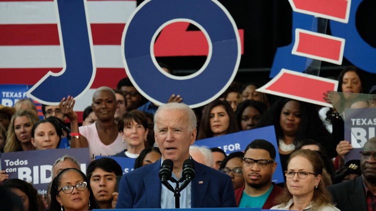 Joe Biden en un acte de campanya. Europa Press