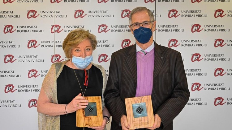 Anna Lluch i Joan Viñas, Medalla d'Honor 2020 de la Xarxa Vives d'Universitats