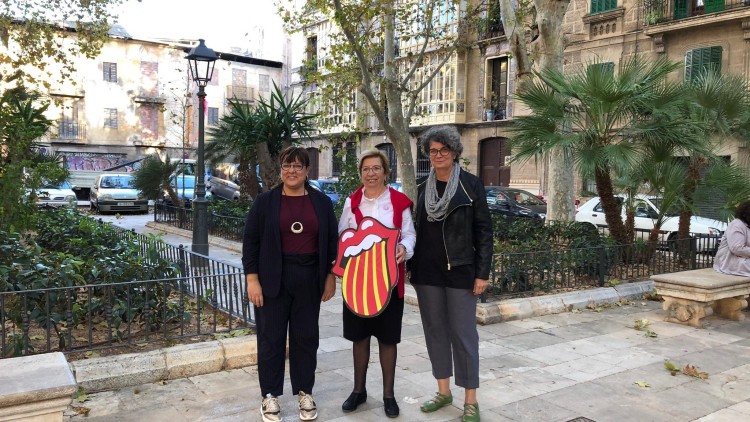 Imatge d'una campanya de Més per Mallorca a favor del català. Europa Press
