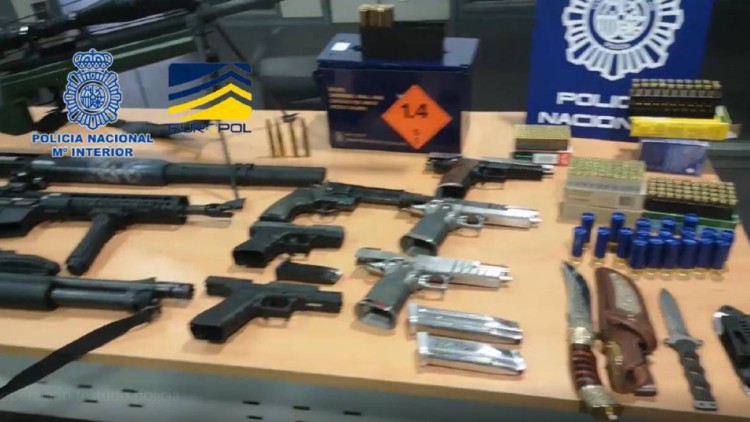 Armes intervingudes en l'operació policial| CNP