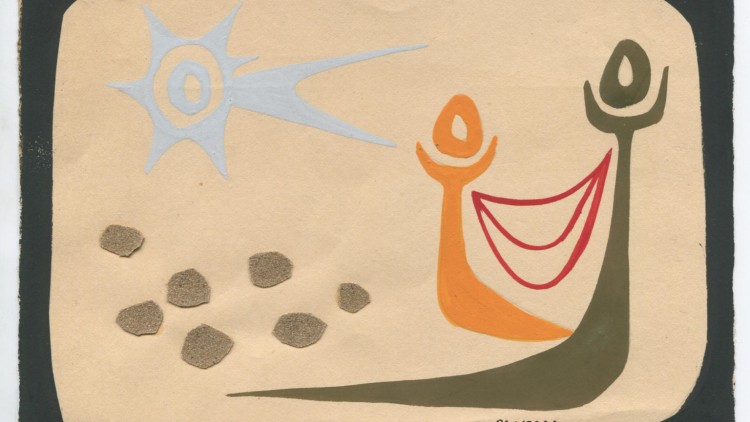 Bon Nadal, Bon Any Nou, Riu Serra i muller. Desembre 55. Nadala de l’escultor Julià Riu Serra