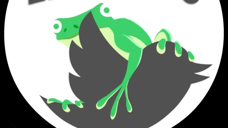 Imatge difosa pel fundador de Gab. La granota és el símbol de la plataforma. Fa referència a una de les icones de l'alt right, Pepe the Frog.